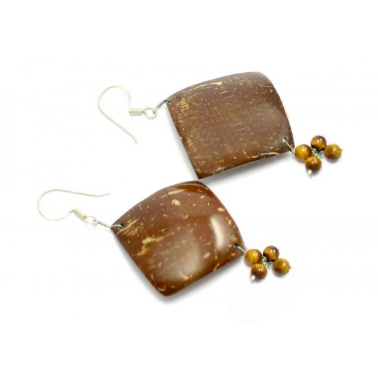 Coconut Shell Earring 